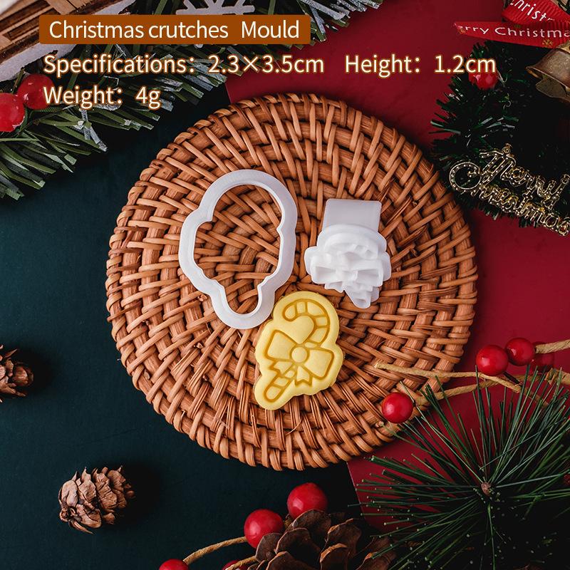 Christmas Series Cookie Mold Durable Cartoon Gingerbread Man Santa Claus Cartoon Mini Multi Style Home DIY Baking Tool