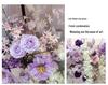 Purple Themed Wedding Arch Decoration: European Style Artificial Floral Art