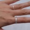 Another Layer Thin Rough Ring (Silver925)(2color)