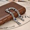 Neues Tang-Grasmuster-Armband für Männer und Frauen Kubanische Kette Mode Türkiye Stil Luxusschmuck