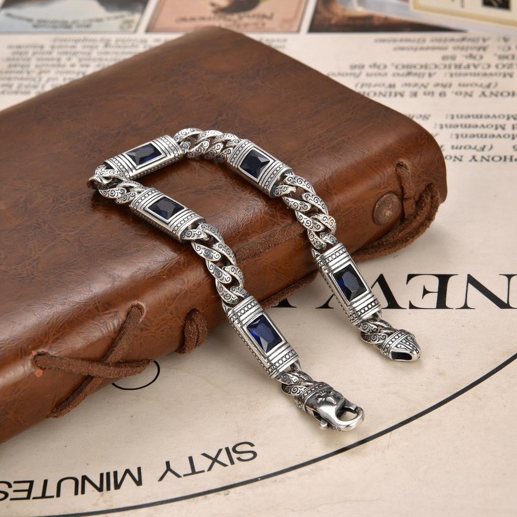 Neues Tang-Grasmuster-Armband für Männer und Frauen Kubanische Kette Mode Türkiye Stil Luxusschmuck