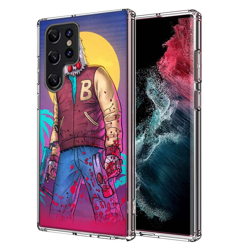 Game Hotline Miami Capa Phone Case For Samsung S26 Ultra S25 Edge Galaxy S23 S21 S20 S24 FE S22 S10 Plus Cover Clear TPU Shell C