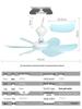 Compact Silent Ceiling Fan for Dorms and Bedrooms