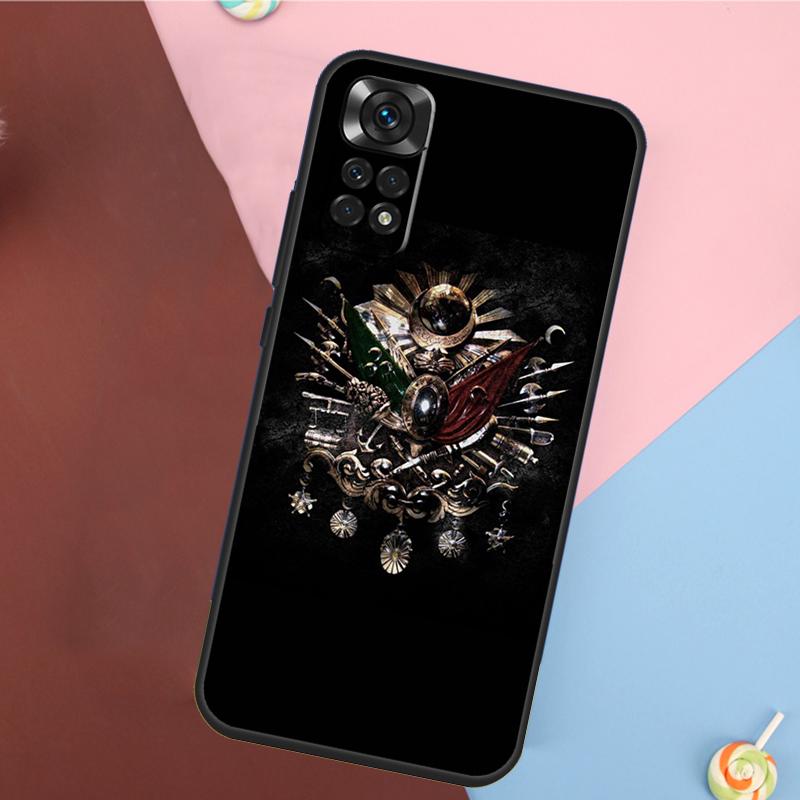 Ottoman Empire Coat Of Arms Cover For Xiaomi Redmi Note 13 Pro 14 12 11 9 10 9S 10S 11S 12S Redmi 14C 10C 12C 13C Case