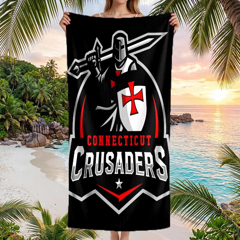 Crusader Fashion Beach Towel: Ideal for Summer Adventures Soft, absorbent and quick drying suitable for swimming and bathing