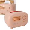 Tissue Box Holder Cute Radio   Wide Opening Anti Slip Feet Plastic Tissue Paper Box for   Bedroom Living Room