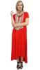 Bimba Women's Asymmetrical Hem Black Summer Maxi Pockets Dress With Scarf-10
