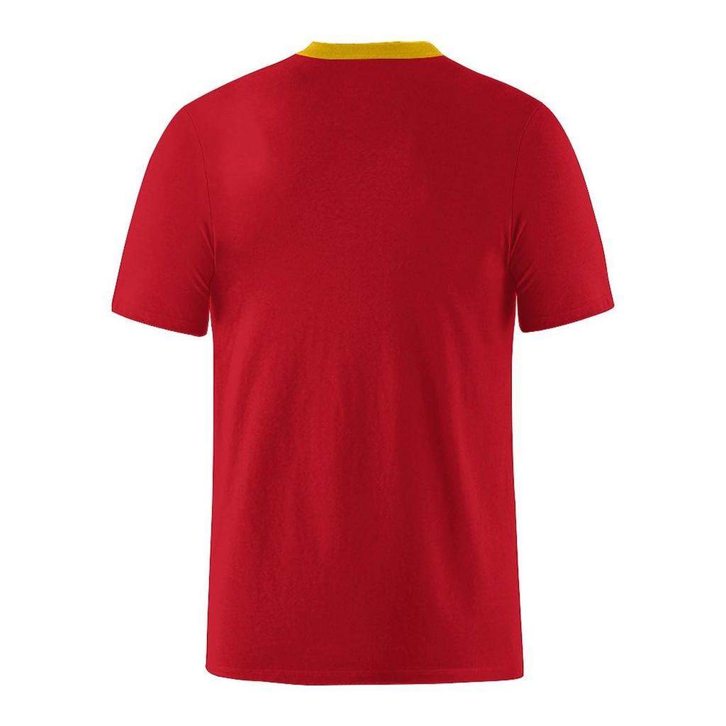 Męski Damski Casualowy T-shirt z Krótkim Rękawem z Nadrukiem Drużyny Narodowej Wygodny Lekki Oddychający Letni Top na Aktywności na Świeżym Powietrzu