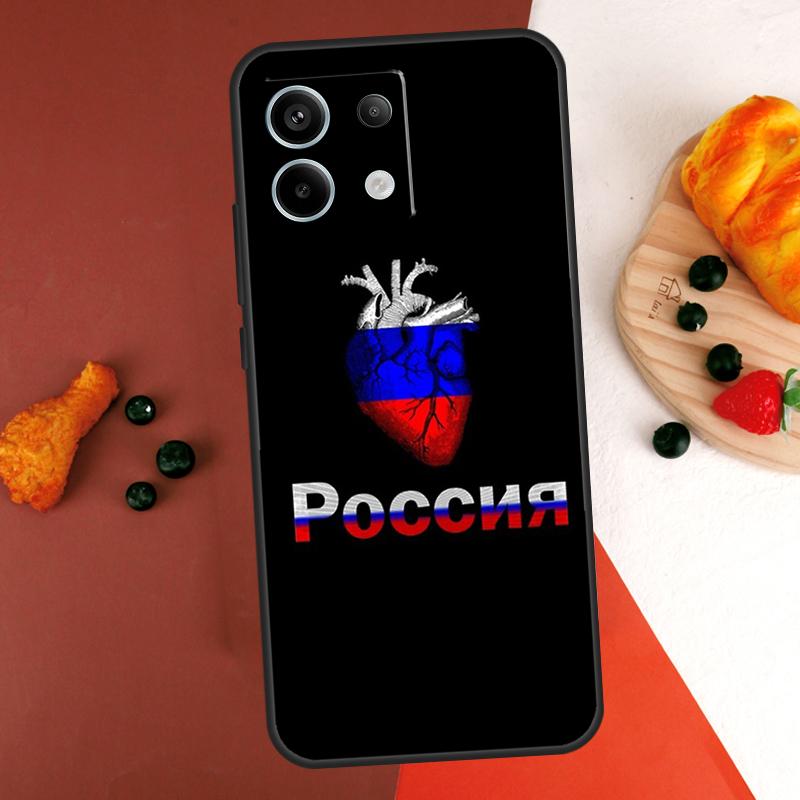Russian Flag Case For Xiaomi Redmi Note 14 Pro 9 10 11 12 13 Pro 10S 11S 12S Redmi 13C 10C 12C 14C Coque