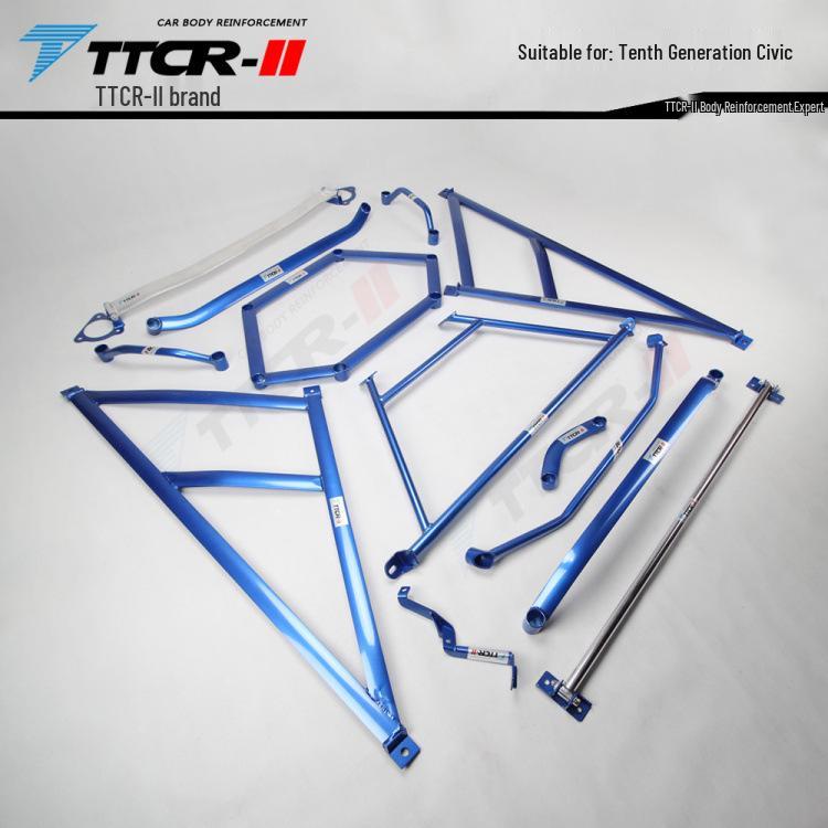 Compatible Sway Bar Chassis Strengthening Parts for 8th–11th Gen Civic, with Specific Compatibility for 10th Gen Models.