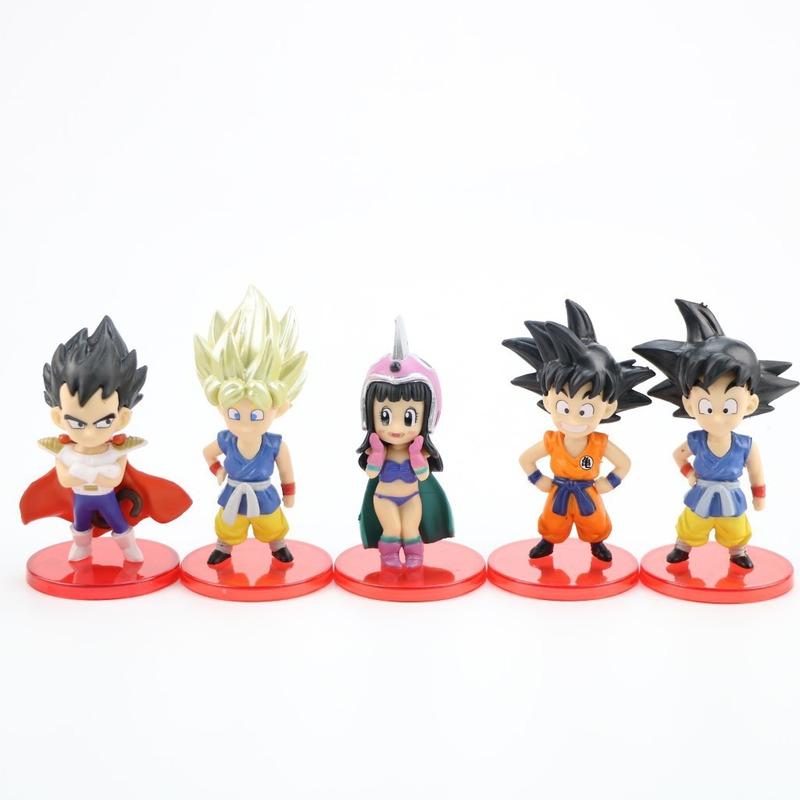 Dragon Ball Z Super Saiyan Son Goku Anime Figure Son Gohan Vegeta Broly Piccolo Majin Buu Set Action Figurine Model Gifts Toy