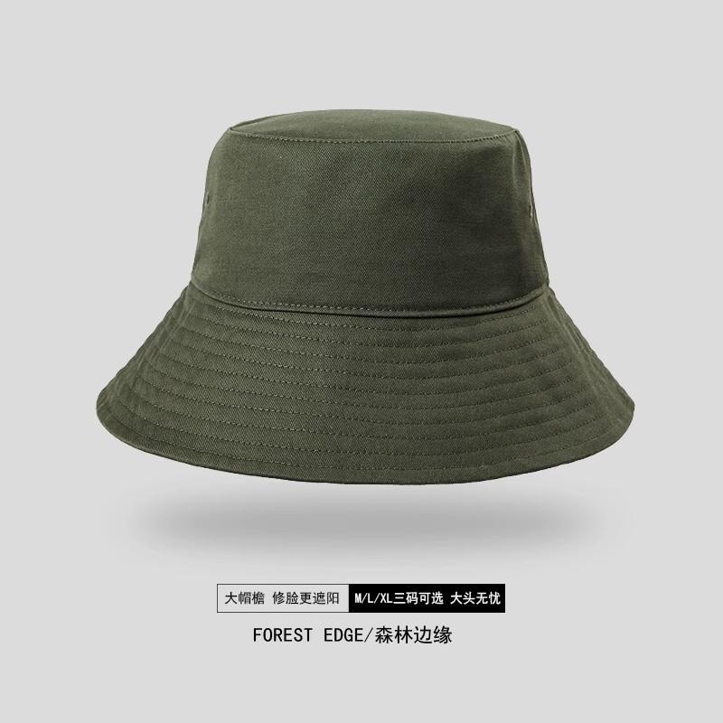 Mens Wide Brim UV Protection Bucket Hat Cotton Breathable Sun Outdoor Travel
