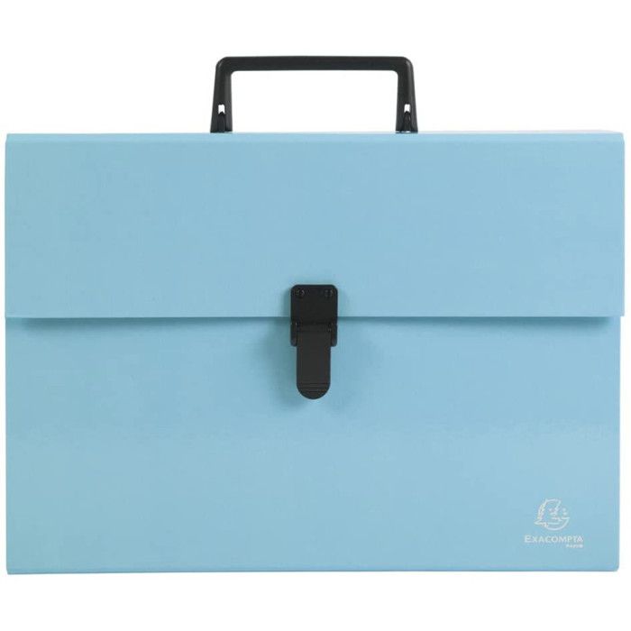 Valisette - Trieur - 18 compartiments - 32 x 24 cm - A4 - Bleu - Exacompta