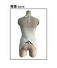 Women Solid Color Halter Backless Irregular Hem Mesh Camisole Top