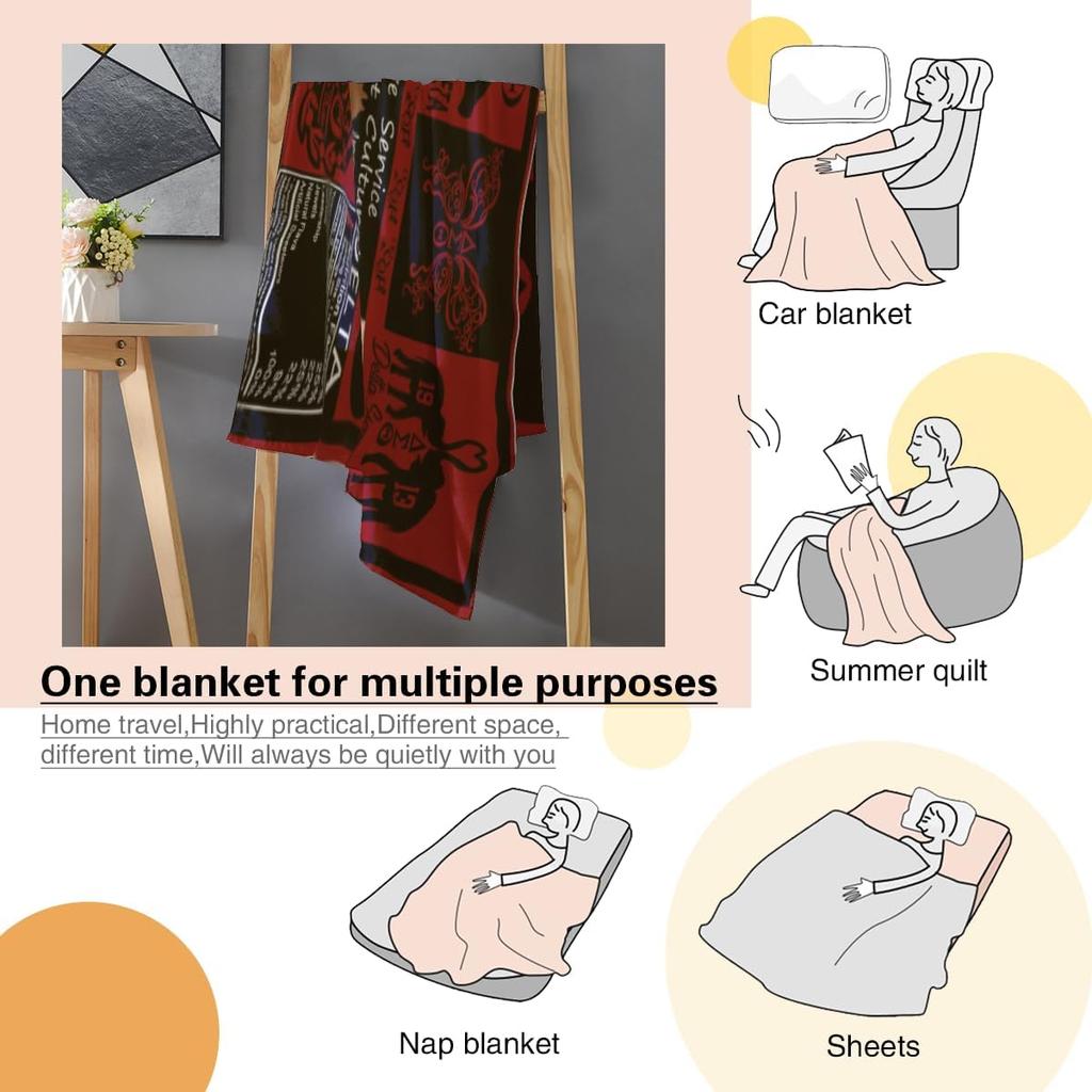 Sorority Gifts for Women - J1913 Elephant Sorority Blankets 50''x60' DST Throw Blanket for African American Sorority Women/Girls Birthday Gift