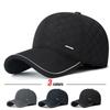Winter New Outdoor Hat All-Match Duckbill Cap Middle-Aged And Elderly Father Plus Velvet Thick Ear Protection Warm Baseball Cap