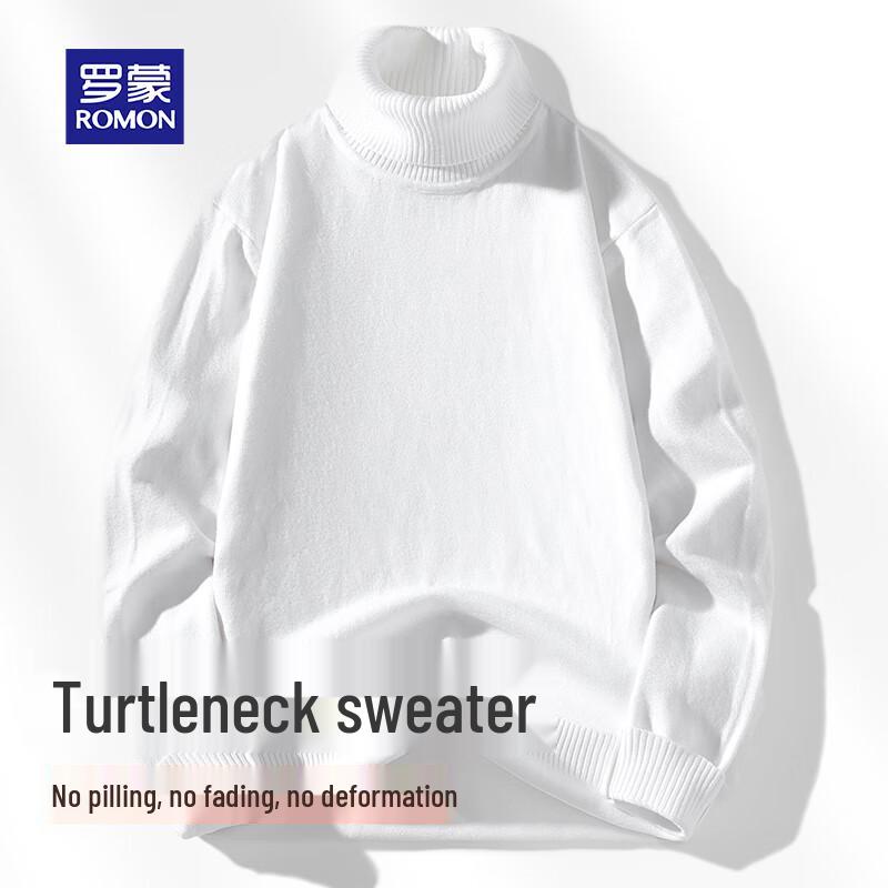 ROMON Men's Turtleneck Knit Sweater