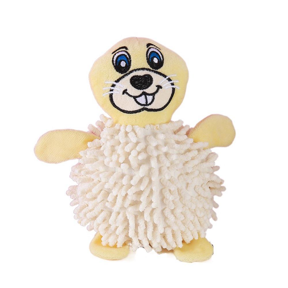 

Bite Resistant Dog Teeth Grinding Toy Soft Chew Toy Pet Interactive Toy Pet Plush Toy Dental Care бежевый