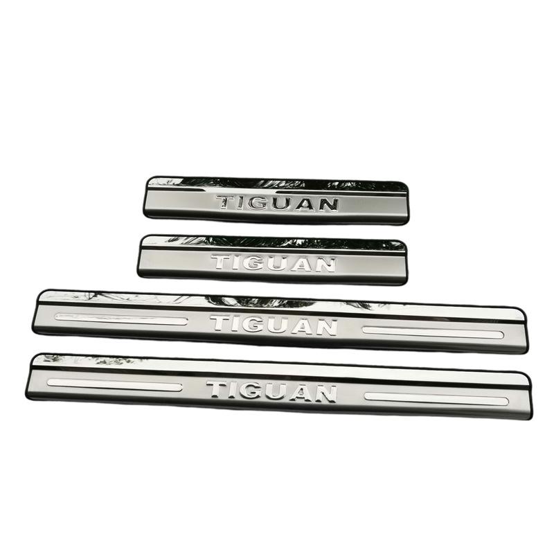Dla VW Volkswagen Tiguan 2010-2016 ochraniacz drzwi samochodu chromowane podkładki krok boczne drabina pojazdu akcesoria akcesoria