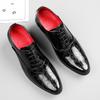 Men High Heels Wingtip Laces Black Patent Leather Derby Wedding Dress Dance Business Formal Elevator Shoes Height Increase Tuxedo Prom Blazers Shoes