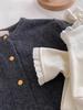 2025 French Lace Semi-High Neck Long Sleeve Shirt for Women - Autumn/Winter Style