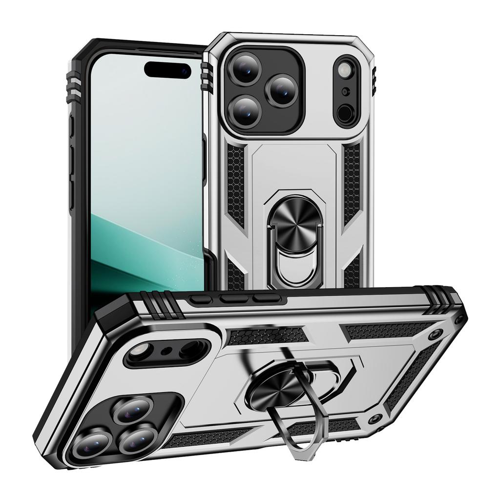 Applicable To iPhone17ProMax Military Armor Mobile Phone Case Apple 16Pro Bracket 15 Anti-drop 14 Sets XS