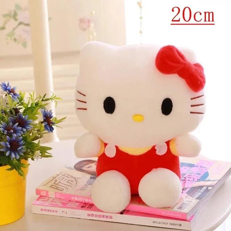 New Hello Kitty Plush Toy Cute Movie Cat Baby Kids Cartoon Hello Kitty Kids Doll Birthday Decor Gift
