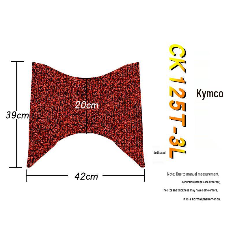 Rainproof Footrest Pad for Kymco CK125T-3L with Thickened Coil Mat
