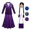 Stylish Wednesday Addams Enid School Uniform Party Dress For Girls