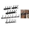 Over The Door Hook Heavy-Duty Door Hanger Coat Rack with 3/4/5 Hooks Hangers for Hanging Keys Hats Clothes Umbrellas