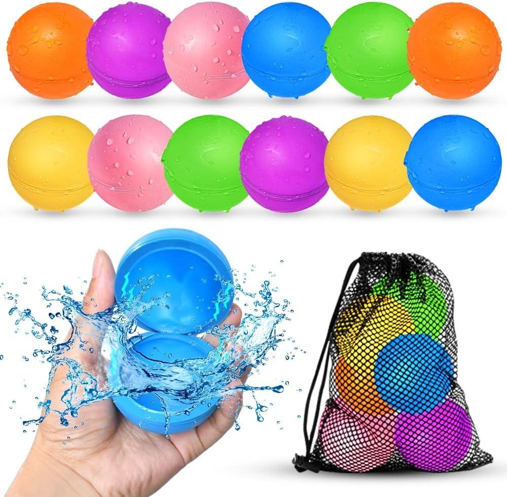 16Pcs Reusable Water Balloons For Kids Pool Beach Water Toys For Boys And Girls Summer Toy For Outdoor Games  Decoration Mariage