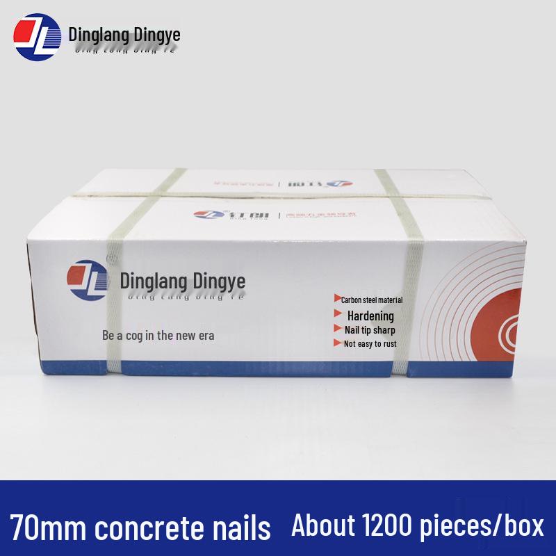 High-Strength Black Steel Nails for Concrete, Picture Hanging & Advertising