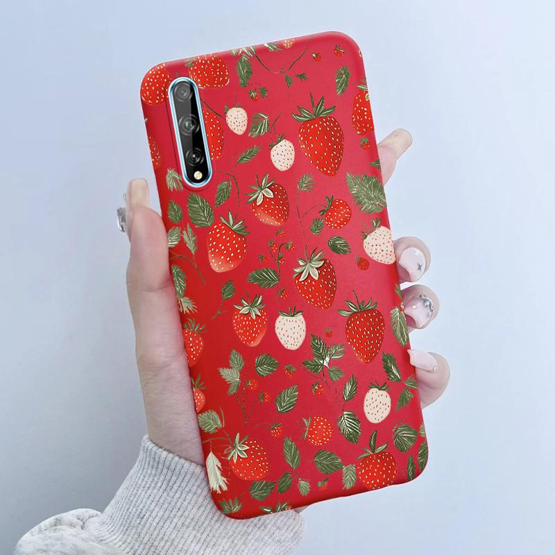For Huawei Y8p Phone Case Flower Girl Design Soft Silicone TPU Back Housing for Huawei P Smart S Y 8p HuaweiY8p AQM-LX1 Covers