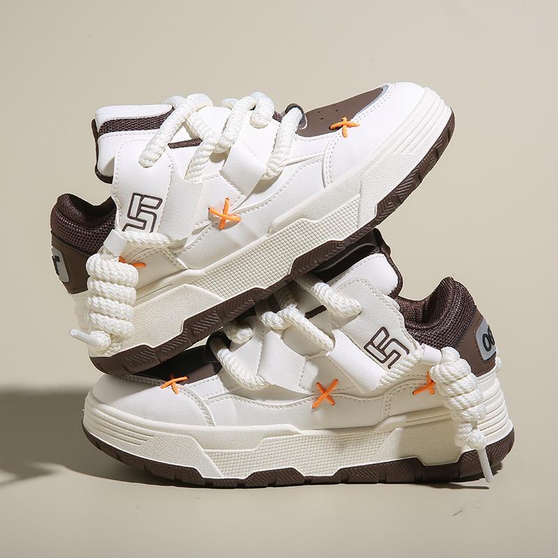 

Новая женская обувь Модные кроссовки на платформе Женские весенние балетки на толстой подошве Повседневная обувь для бега для женщины 40 коричневый