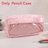 No Ip Pencil Case With Polyester Material And Seethrough Compartment For Students