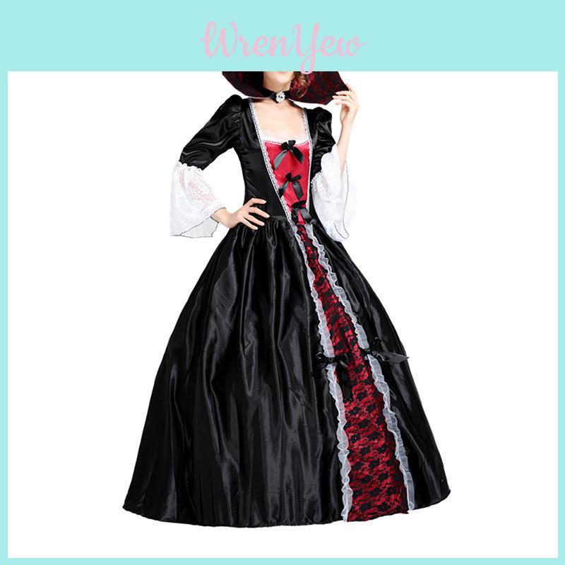 Elegant And Enchanting European Style Female Vampire Cosplay Dress For Parties