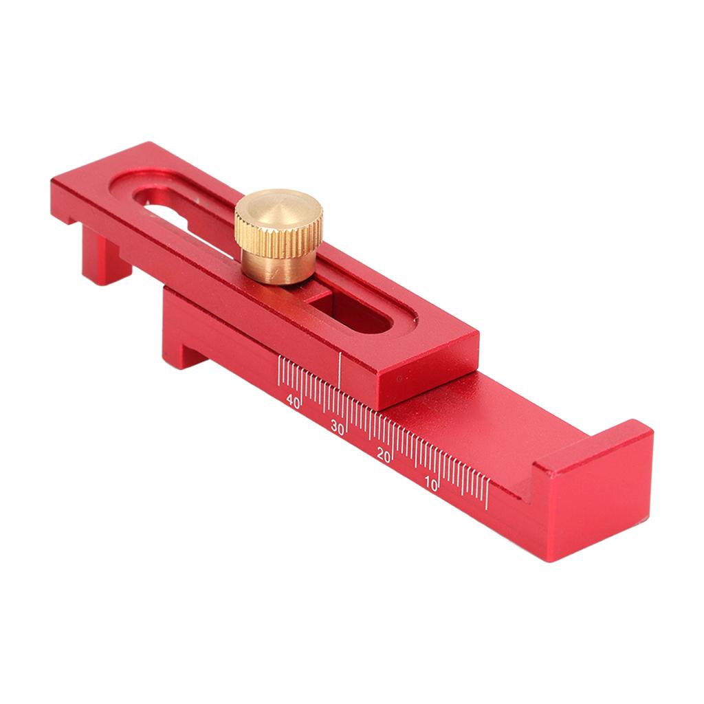 Depth Measuring Ruler Saw Gaps Gauge Aluminium Alloy 5?40mm Tool for Cutting Slotting T2