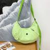 Solid Button Color Dumpling Wrap Kids Casual Shoulder Bag Trendy Outings Light
