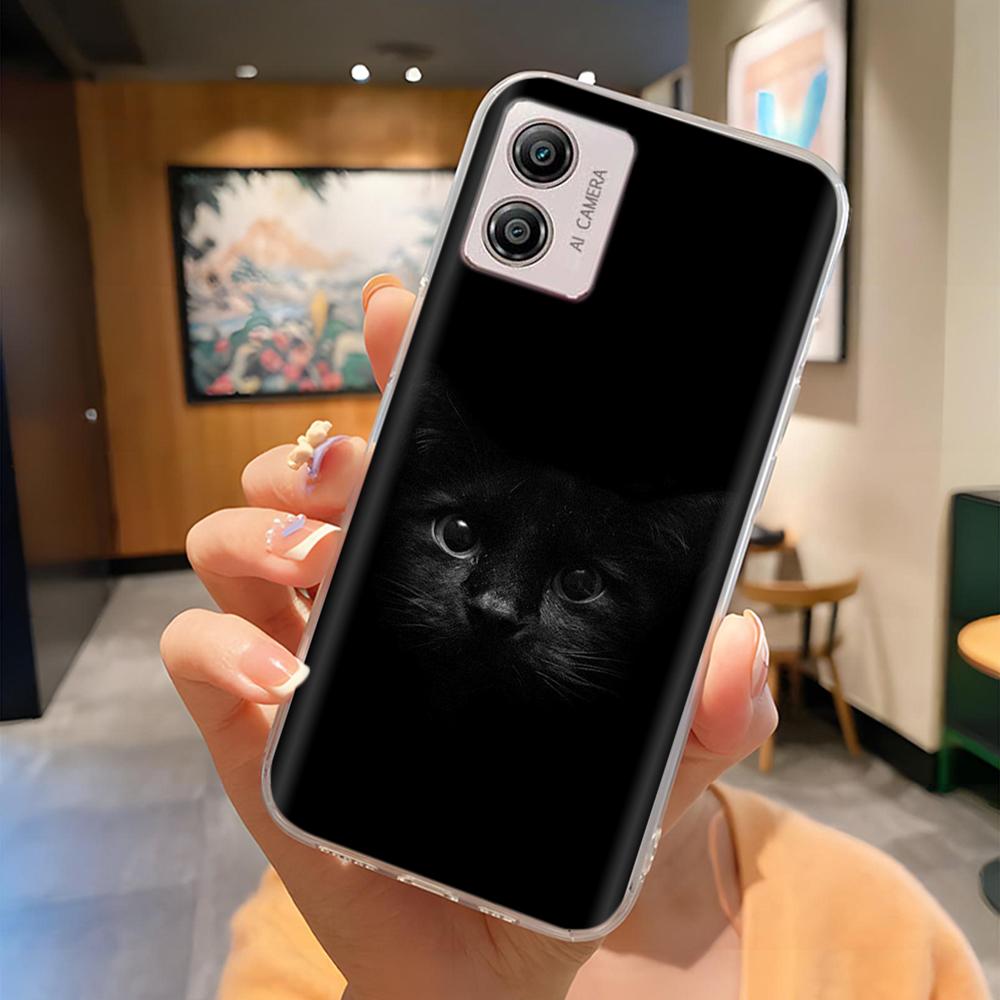 Etui Do Motorola Moto E13 Miękki Przezroczysty TPU Silikonowy Uroczy Kreskówkowy Panda Tylna Pokrywa Do Moto E13 motoE13 Futerały Etui Odporne Na Wstrząsy