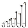 USB 2.0 Male to USB C Data Cord Wire Straight Head/90 Degree Bend Flat Cable for Tablet Phones 480Mbps Data Transfer