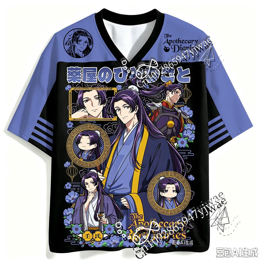The Apothecary Diaries Maomao&Jinshi 3d Graphic Printed Jersey Anime Fan Tee Fashionable Streetwear Summer Adult T-shirts
