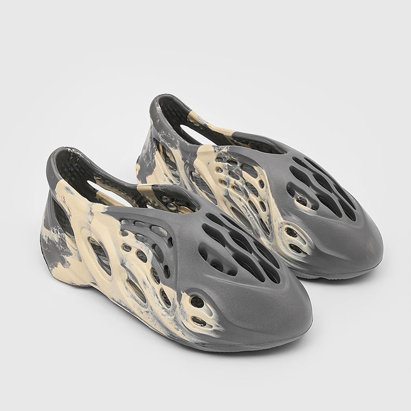 

Uenoplanet Дырявые туфли для малышей, летние уличные нескользящие спортивные пляжные сандалии на толстой подошве, для пары, уличные сандалии Moonlight Camouflage 41