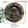 Metal Wall Art Diver Porthole Poster for Cafe Decor