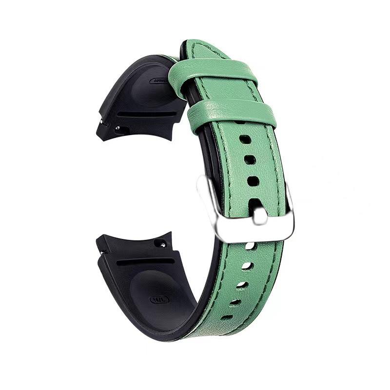 Applicable To Samsung Galaxy Watch6 Strap Leather Silicone Sticker Watch4th Generation 5th Generation 42/46mm Universal