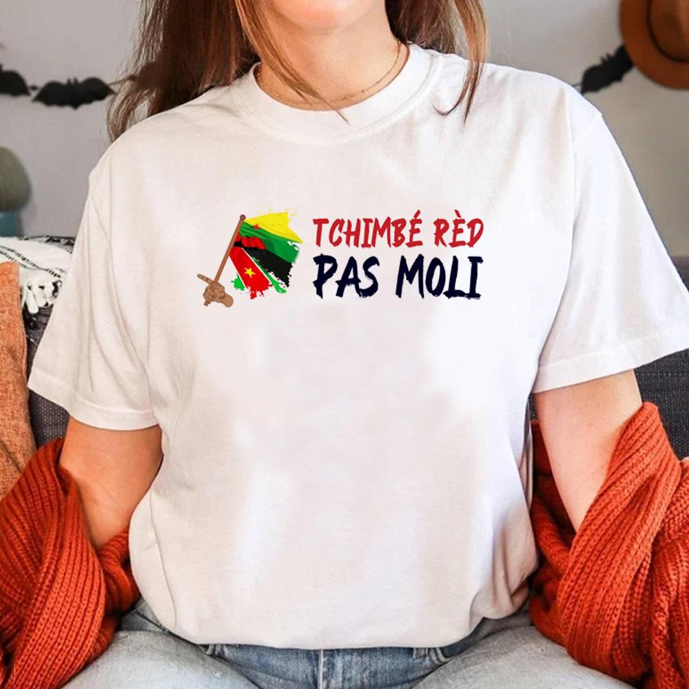 Guadeloupe top women Y2K streetwear t shirt female 2000s clothing