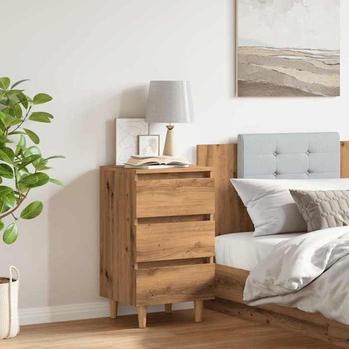 VidaXL Bedside Table Artisan Oak 40x35x69 Cm, Bedside Cabinet, Side Table, Bed Cabinet, Bedside Cabinet, 856422