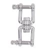 304 Stainless Steel Double Jaw Shackle Rustproof Universal Jaw Anchor Connector for Hardware