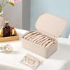 PU Leather Travel Jewelry Box Large Capacity Small Item Storage Box Jewelry Storage Box