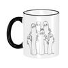 Moomin Hattifattener Mug, Heat-Resistant, Microwave-Safe, Stylish, Cute, Large Capacity, Diameter 8.4cm X Height 9.8cm (B)