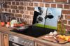 PLAQUE DE PROTECTION EN VERRE POUR PLAQUE DE CUISSON 70x52 VACHE